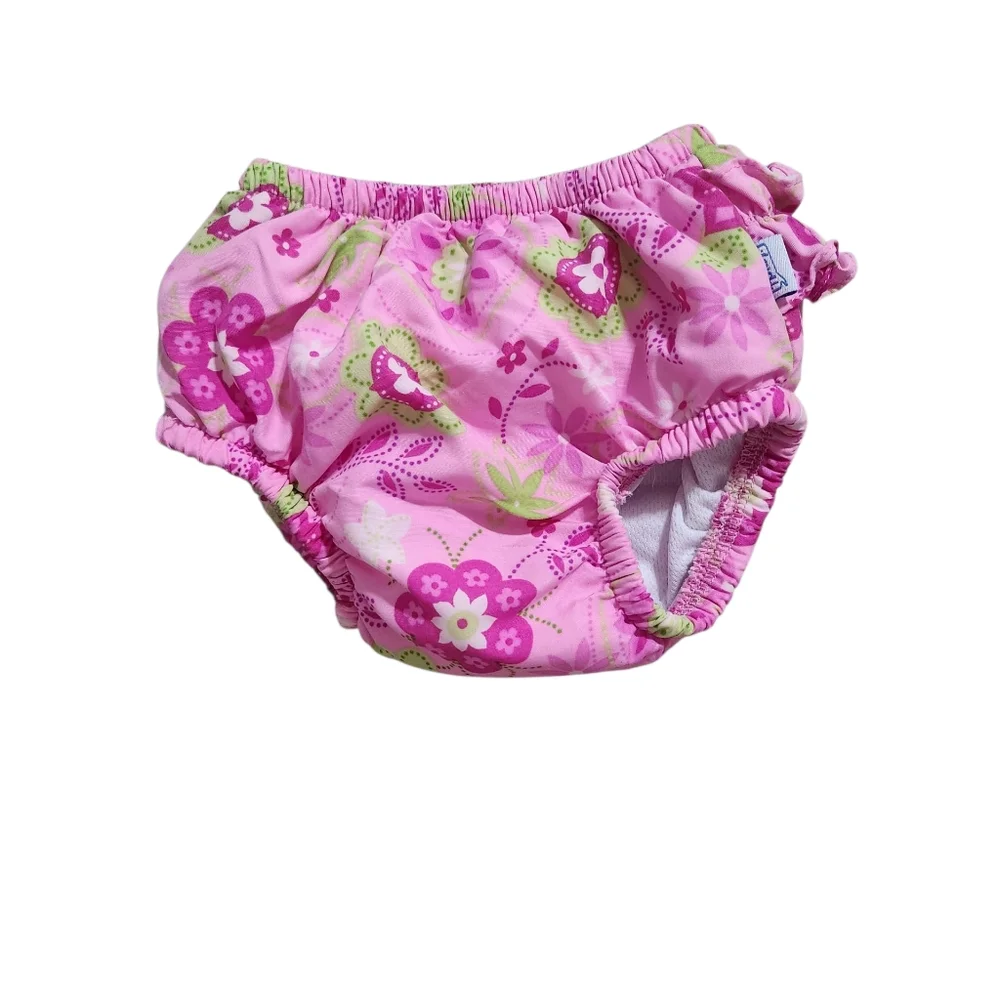 i Play Pink Floral Kids Swim Diaper